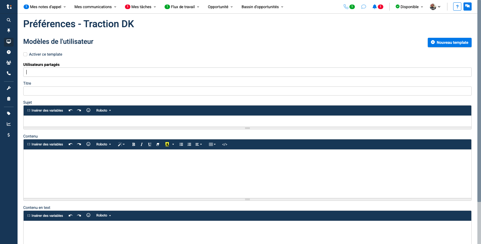 Step #6: Vous pouvez sélectionner les utilisateurs avec qui vous souhaitez partager vos modèles en les sélectionnant dans le menu déroulant sous "Utilisateurs partagés"