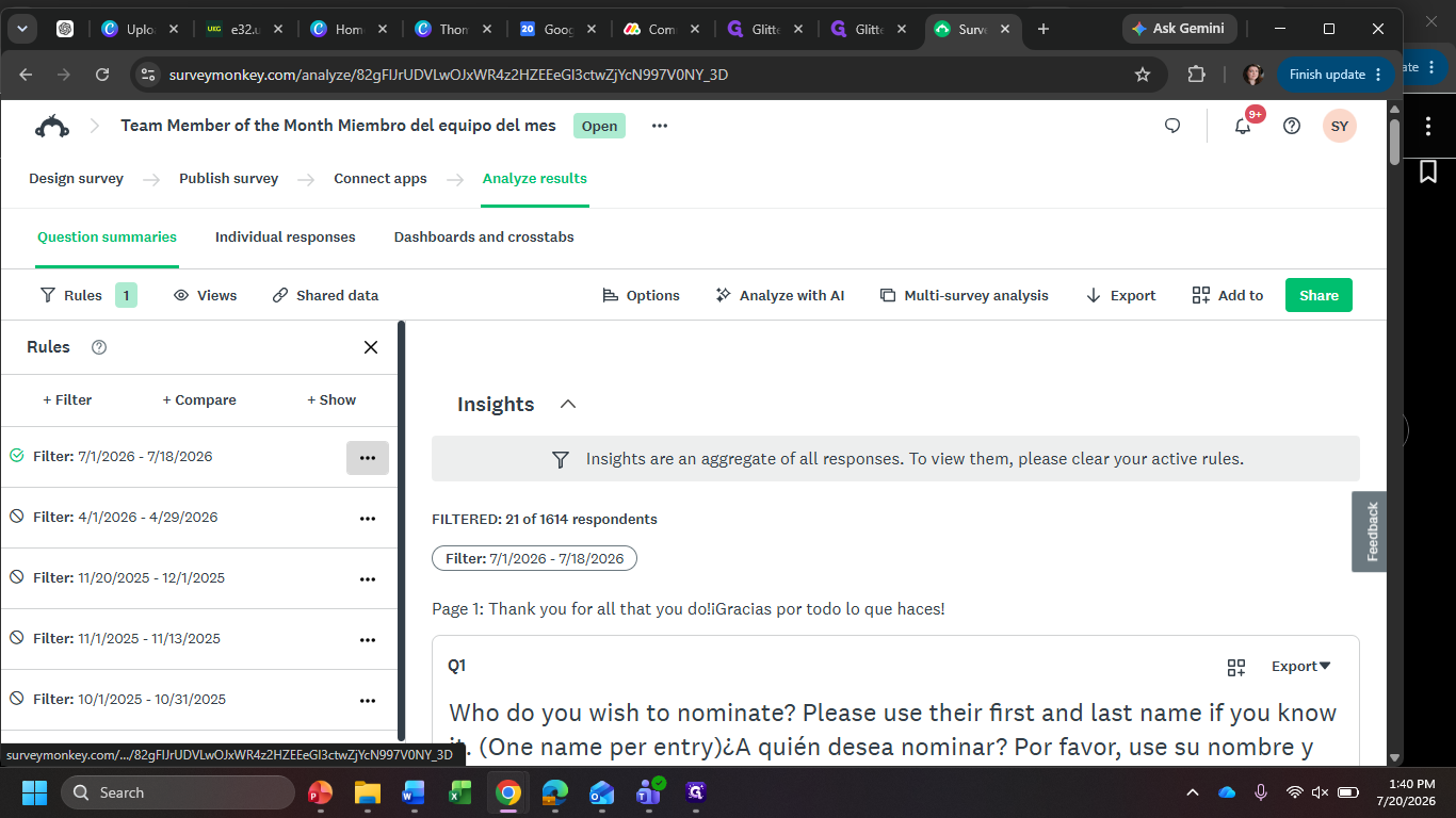 Step #3: Click the options menu (***) next to the current active rule.