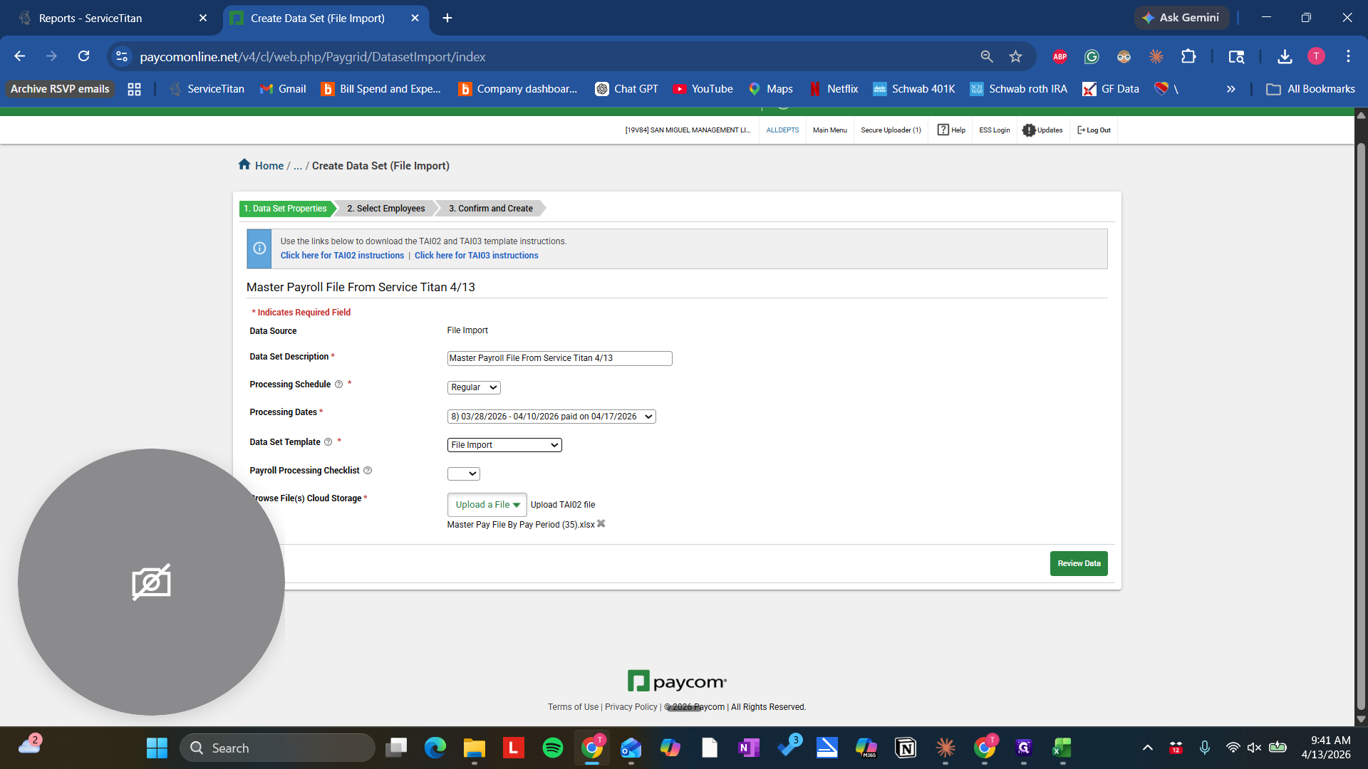 Step #31: Click on "File Import"