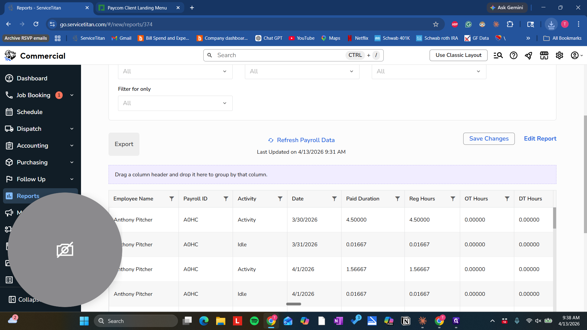 Step #16: Double-click on "Paycom Client Landing Menu"