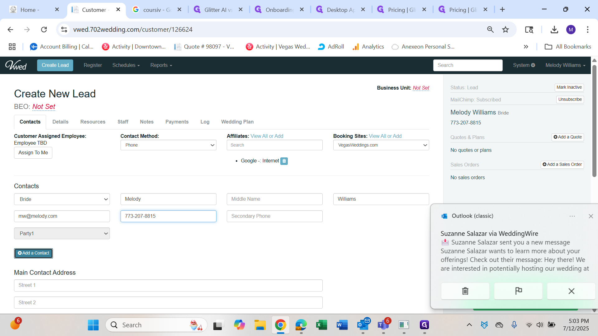 Step #17: Click on "+ Add a Contact"