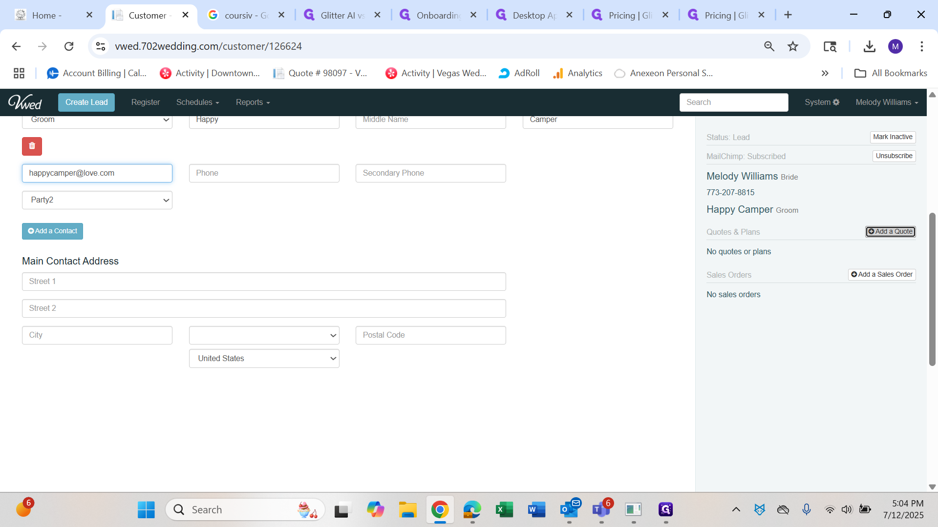 Step #24: Click on "Add a Quote"