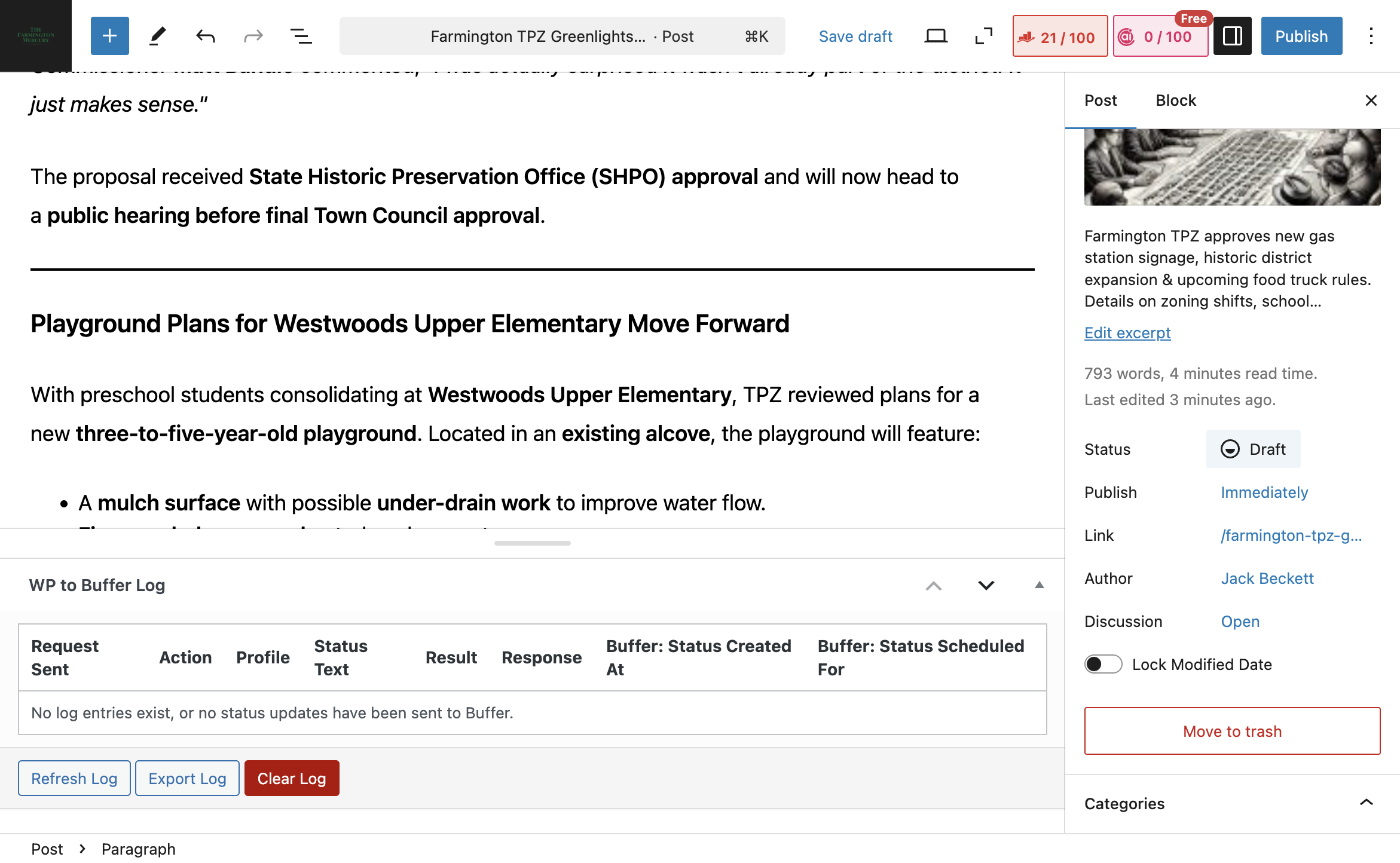 Step #41: Click on "Draft"