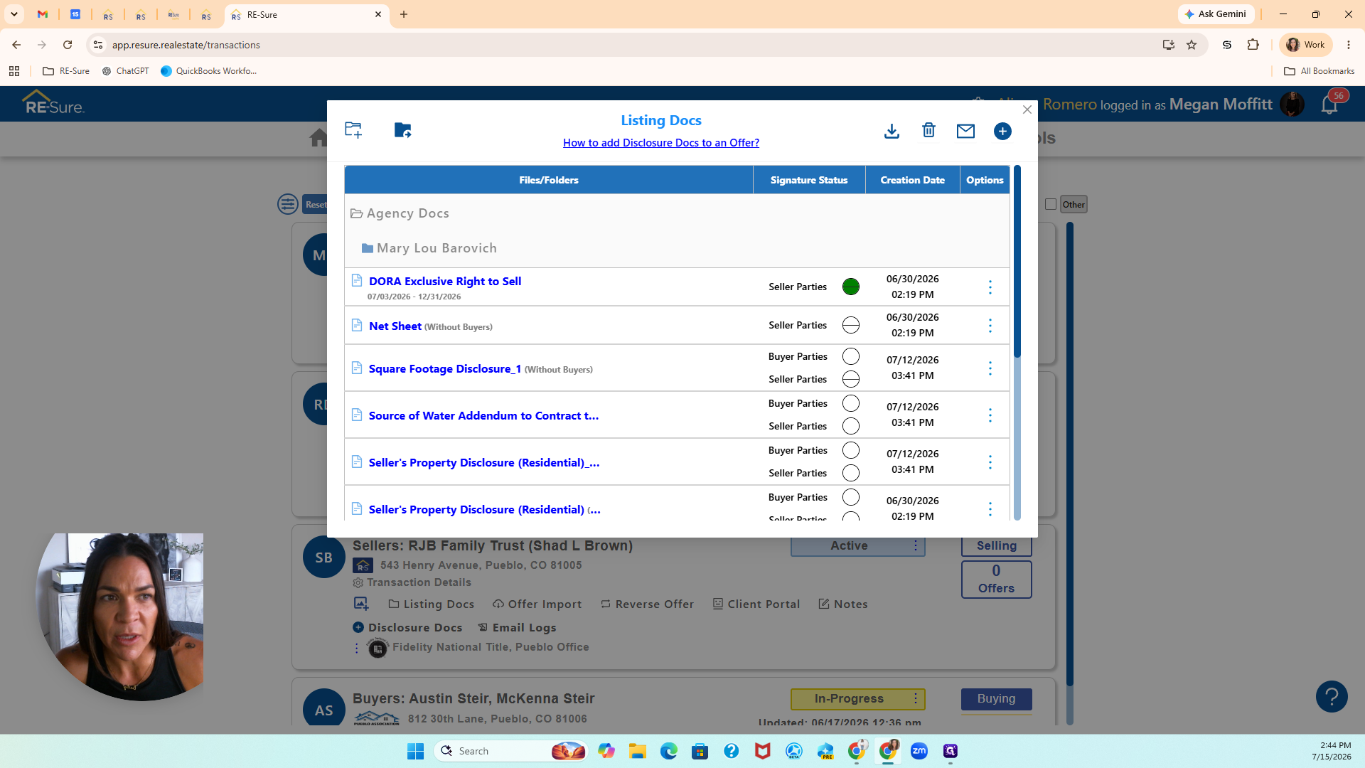 Step #2: Click the blue + button on the right side of the window to add a new document.