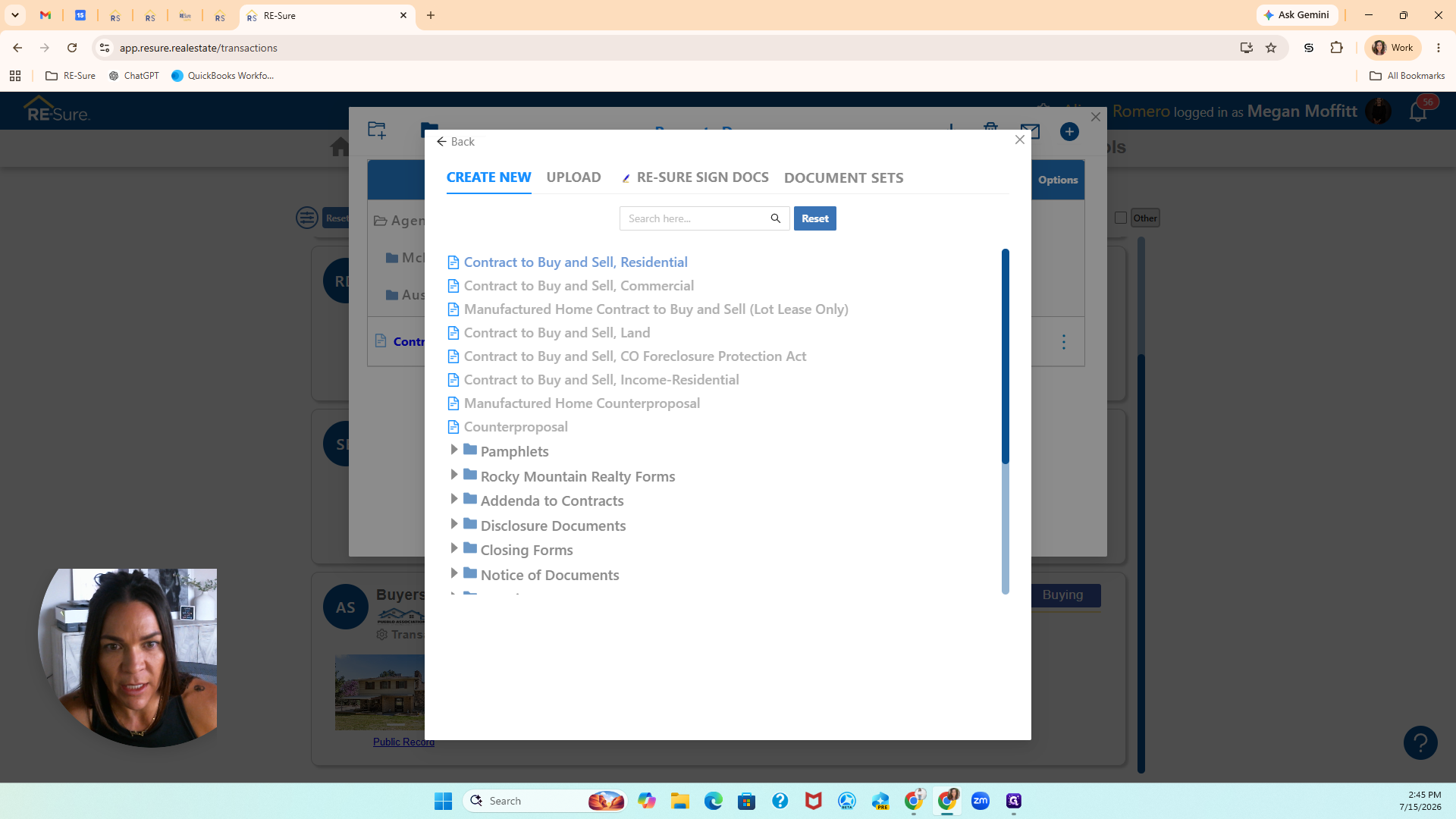 Step #7: Select the Rocky Mountain Realty Forms folder.