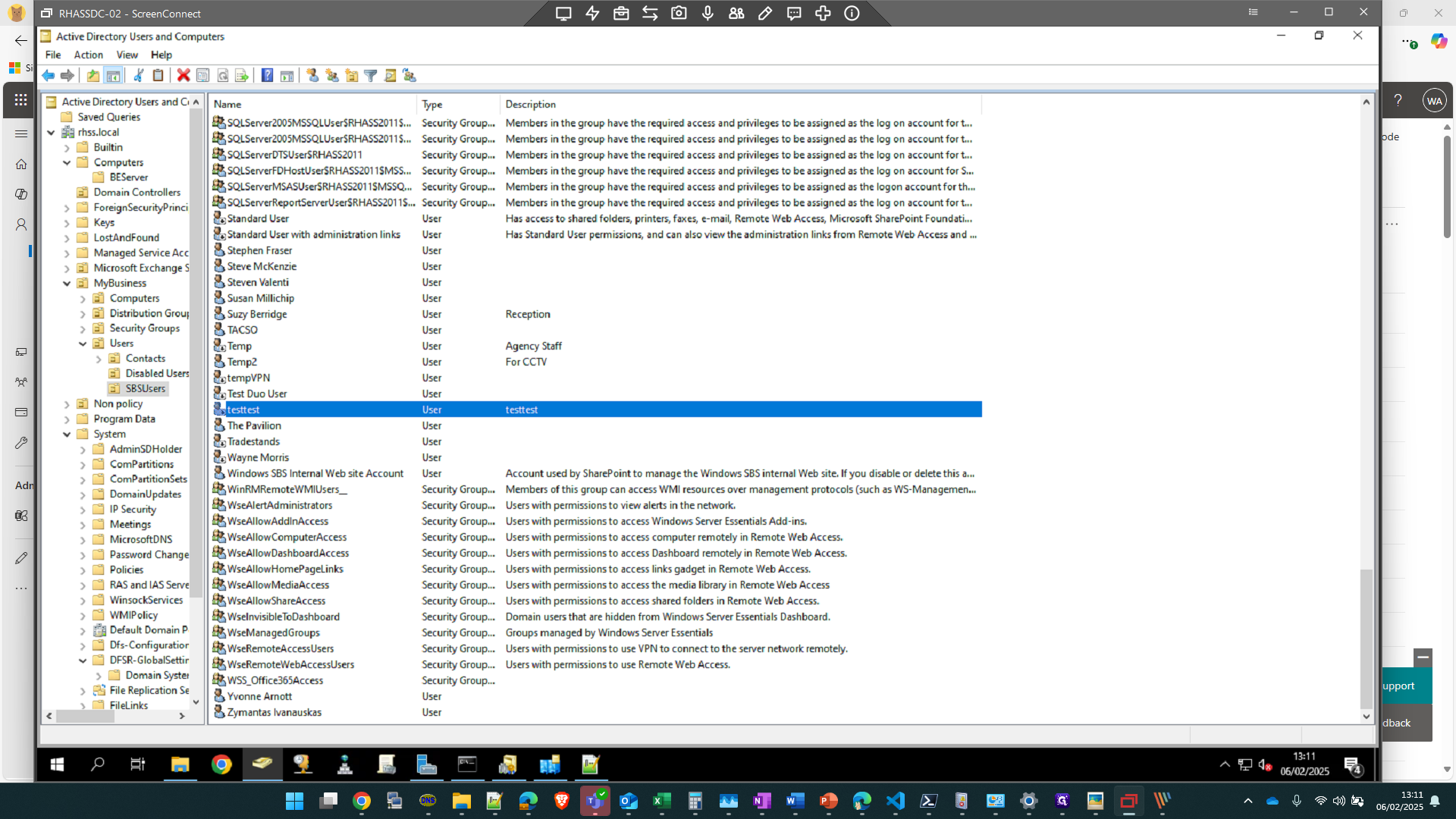 Step #41: Finally drag the user into Disabled Users OU folder.