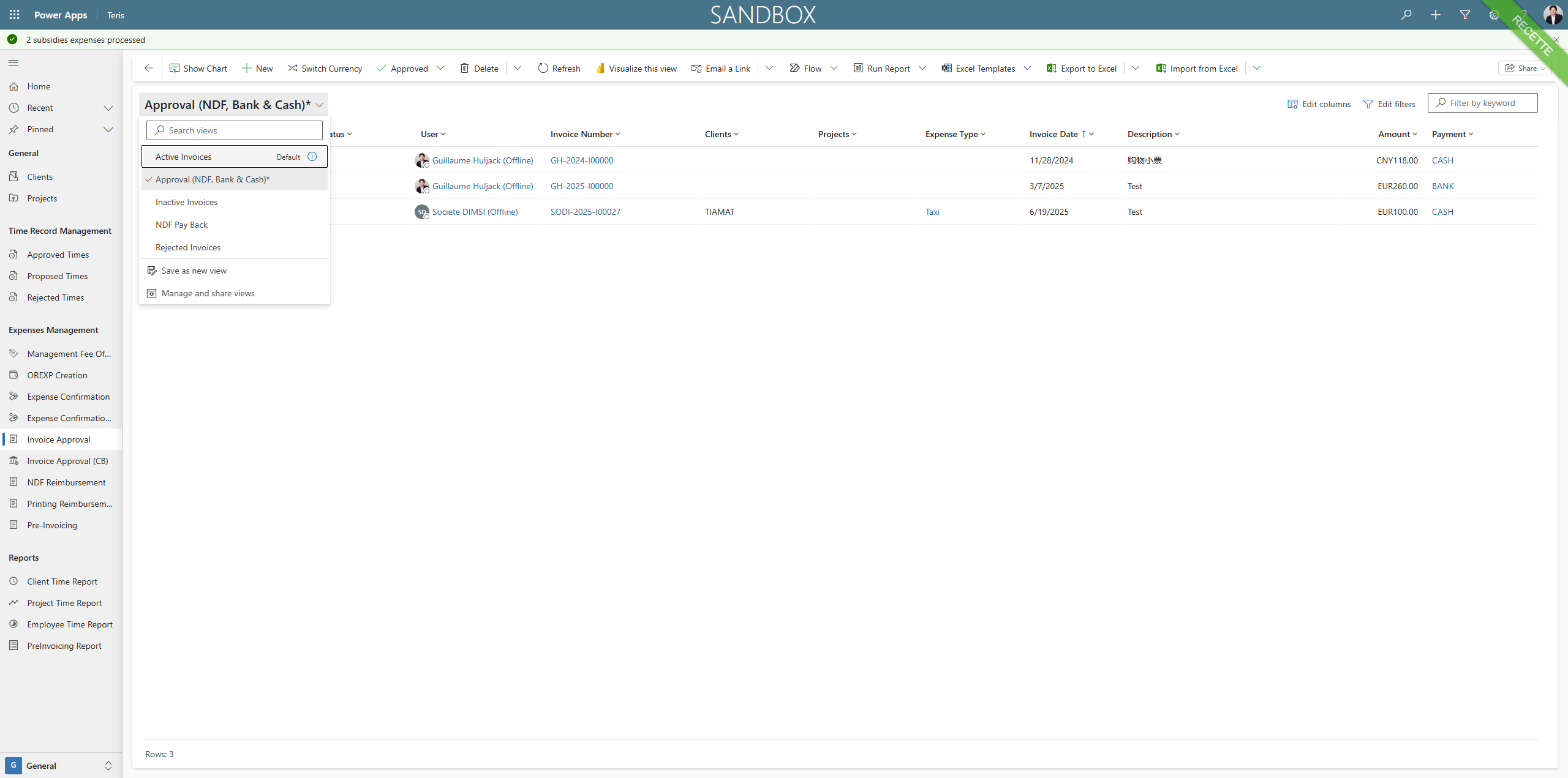 Step #12: Click on "Active Invoices"