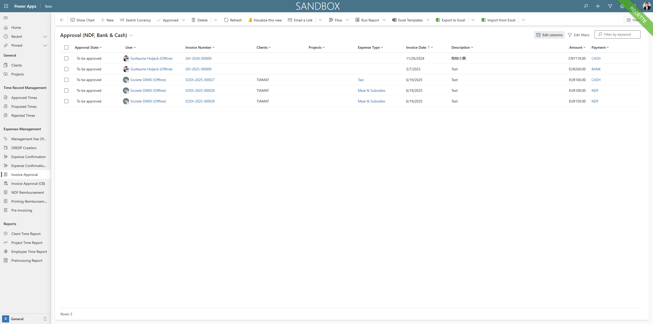 Step #3: Click on "Edit columns"