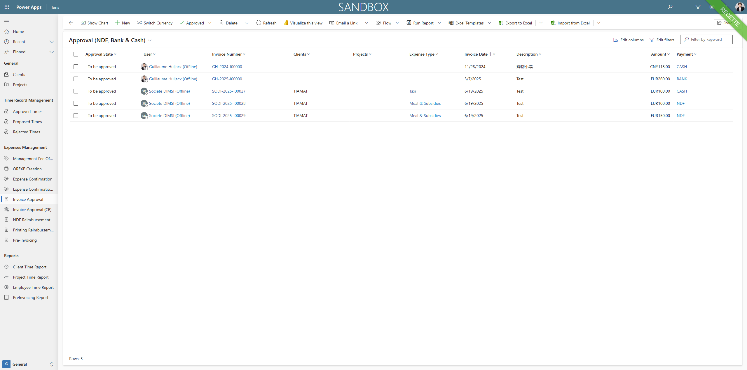 Step #1: Click on "Invoice Approval"