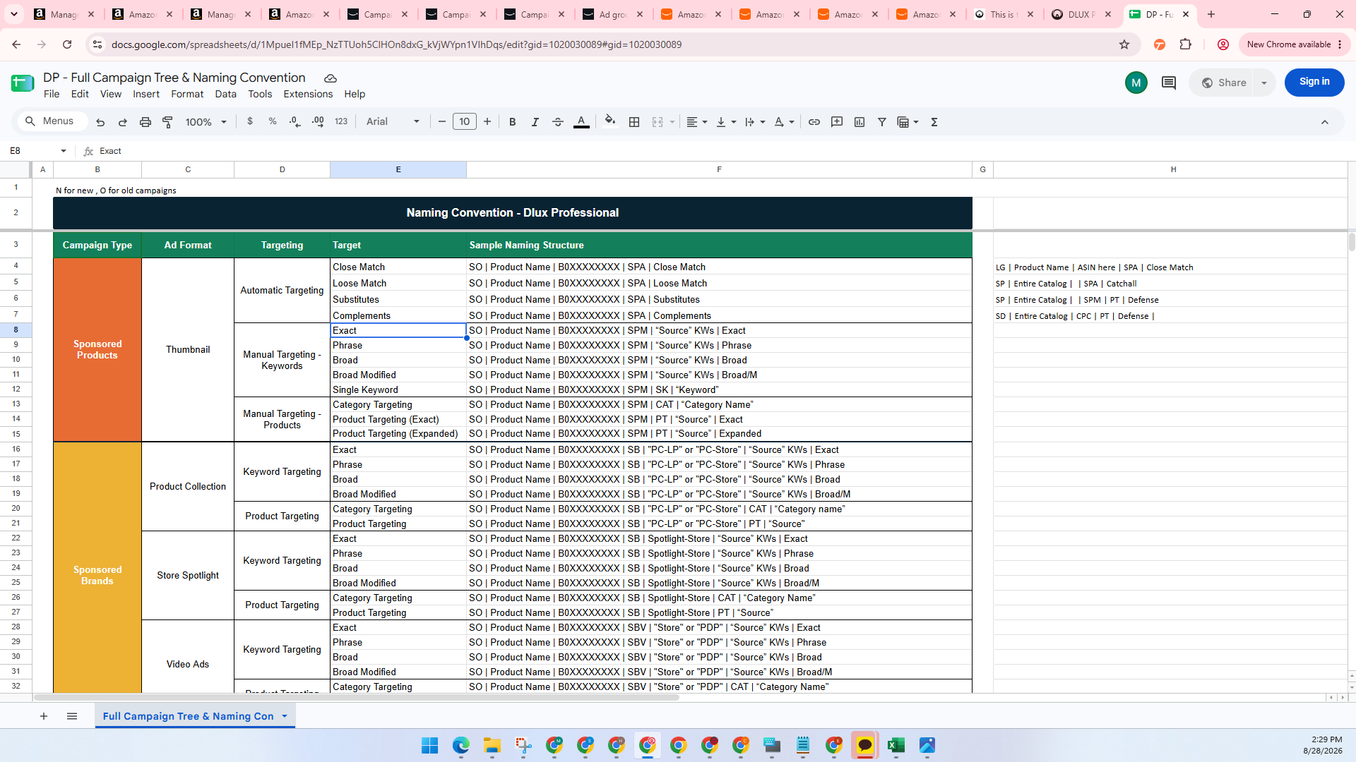 Step #2: Find the naming structure which suits your campaign.