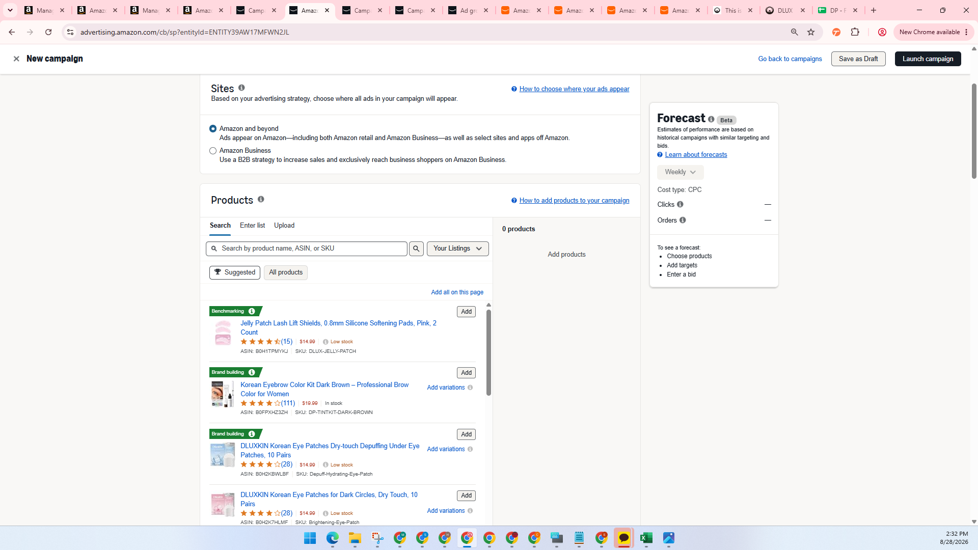 Step #12: Click All products in the Products section.