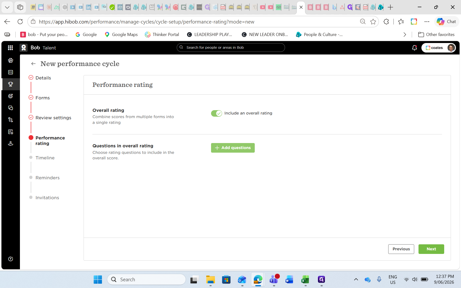 Step #39: Click + Add questions.