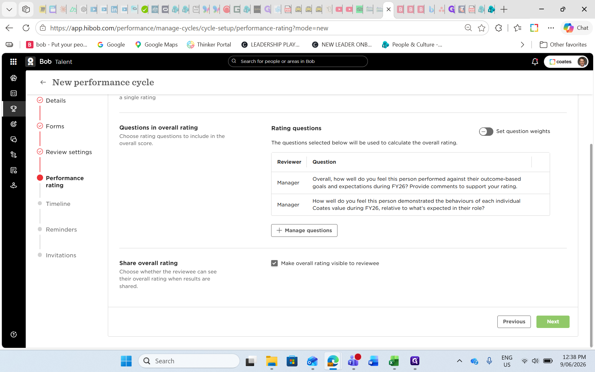 Step #42: Click Next to proceed to the Timeline setup.