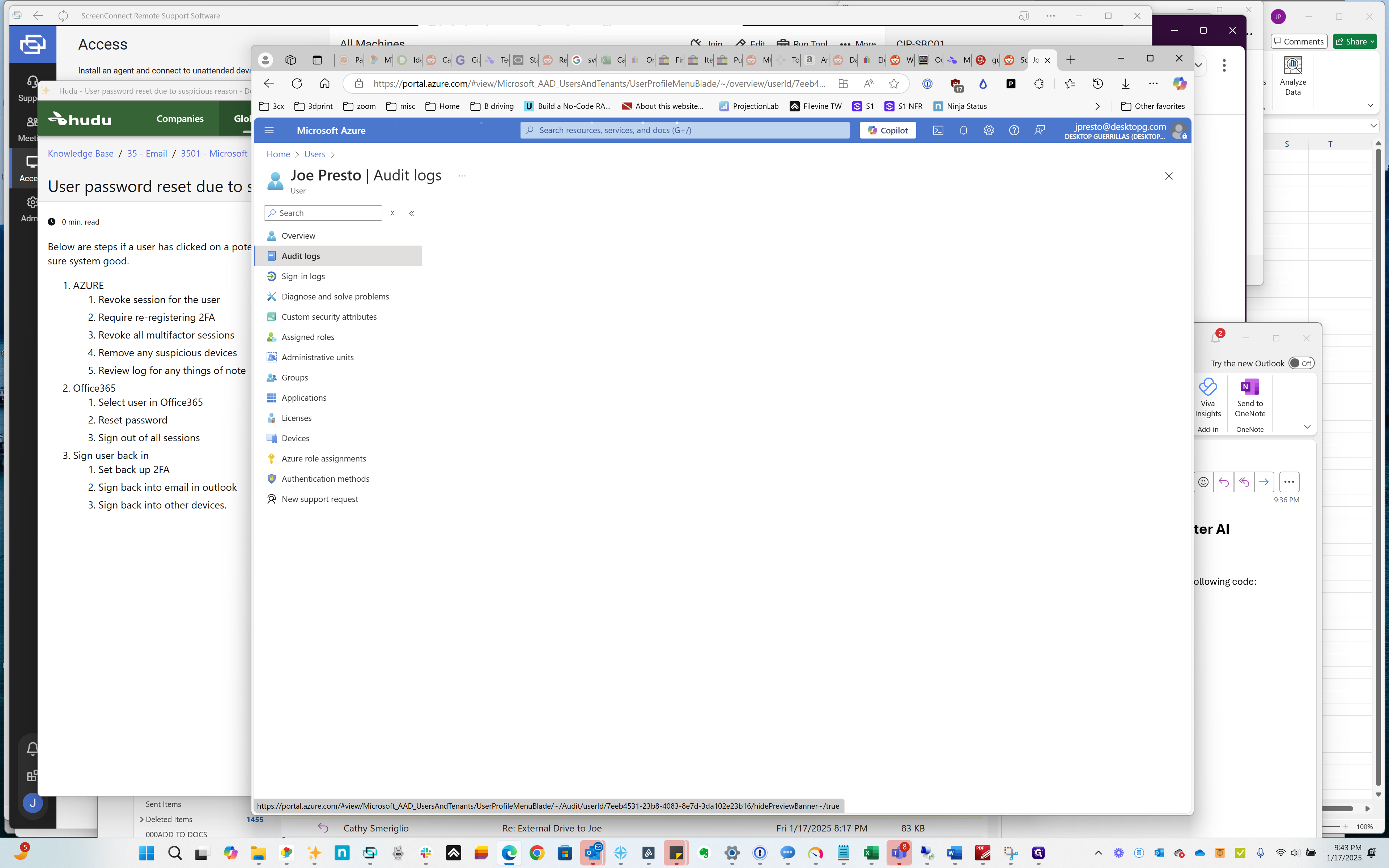Step #28: Click on "Audit logs"