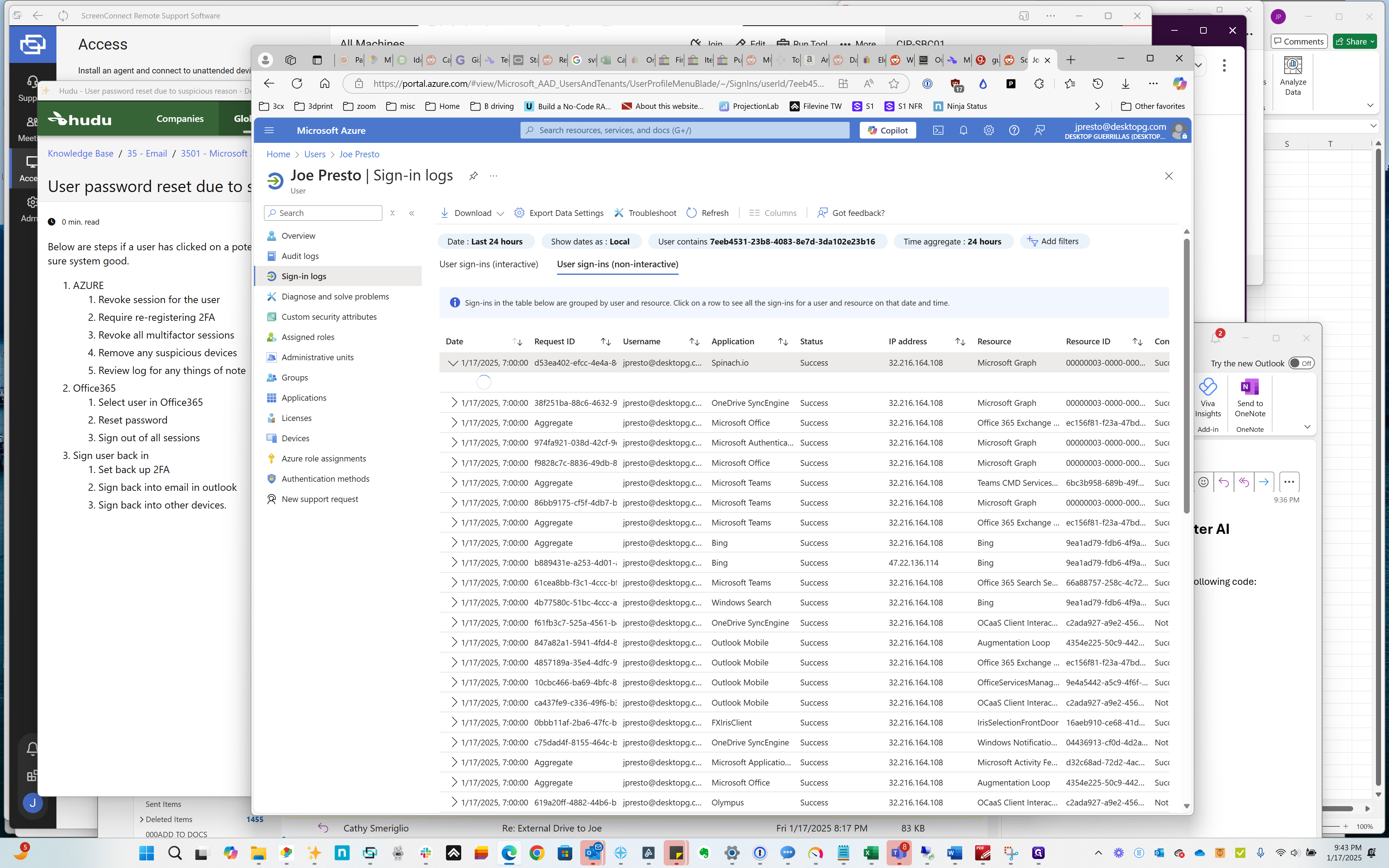 Step #32: Click on "//portal.azure.com/#view/Microsoft_AAD_UsersAndTenants/UserProfileMenuBlade/~/Sign"