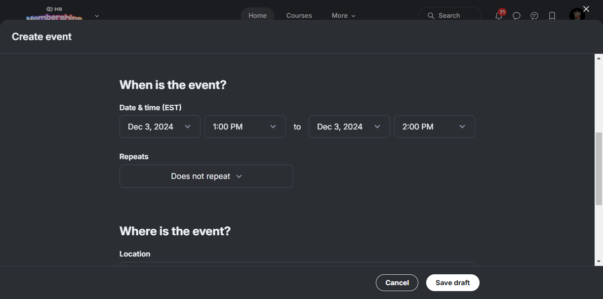 Step #5: Create the time and date.