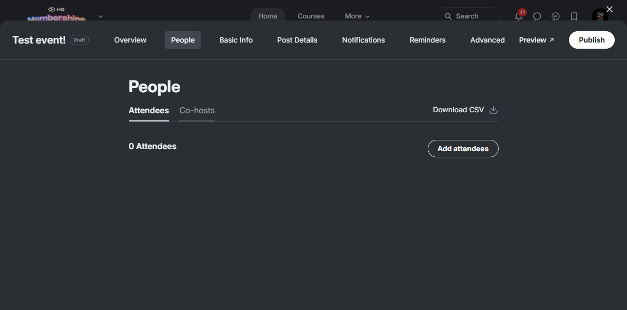 Step #11: Click on "Co - hosts"