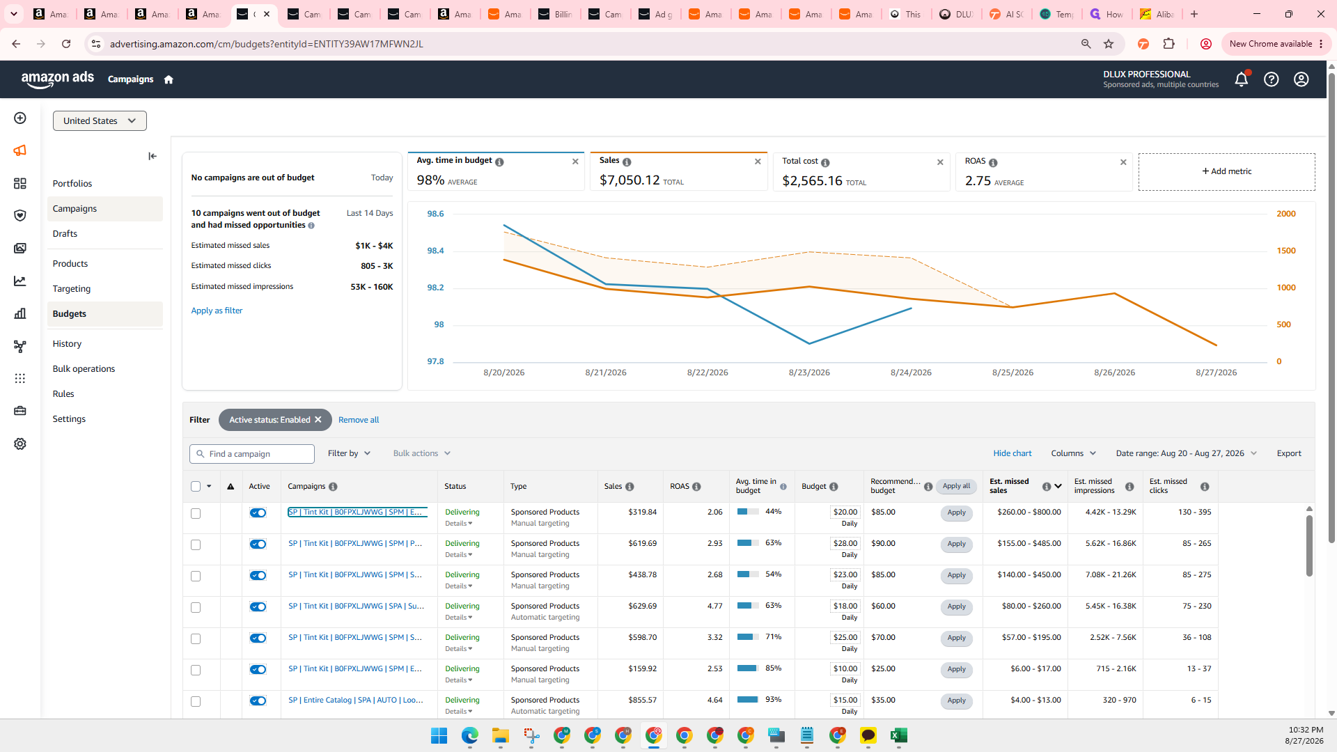 Step #13: Click Campaigns in the left sidebar navigation.