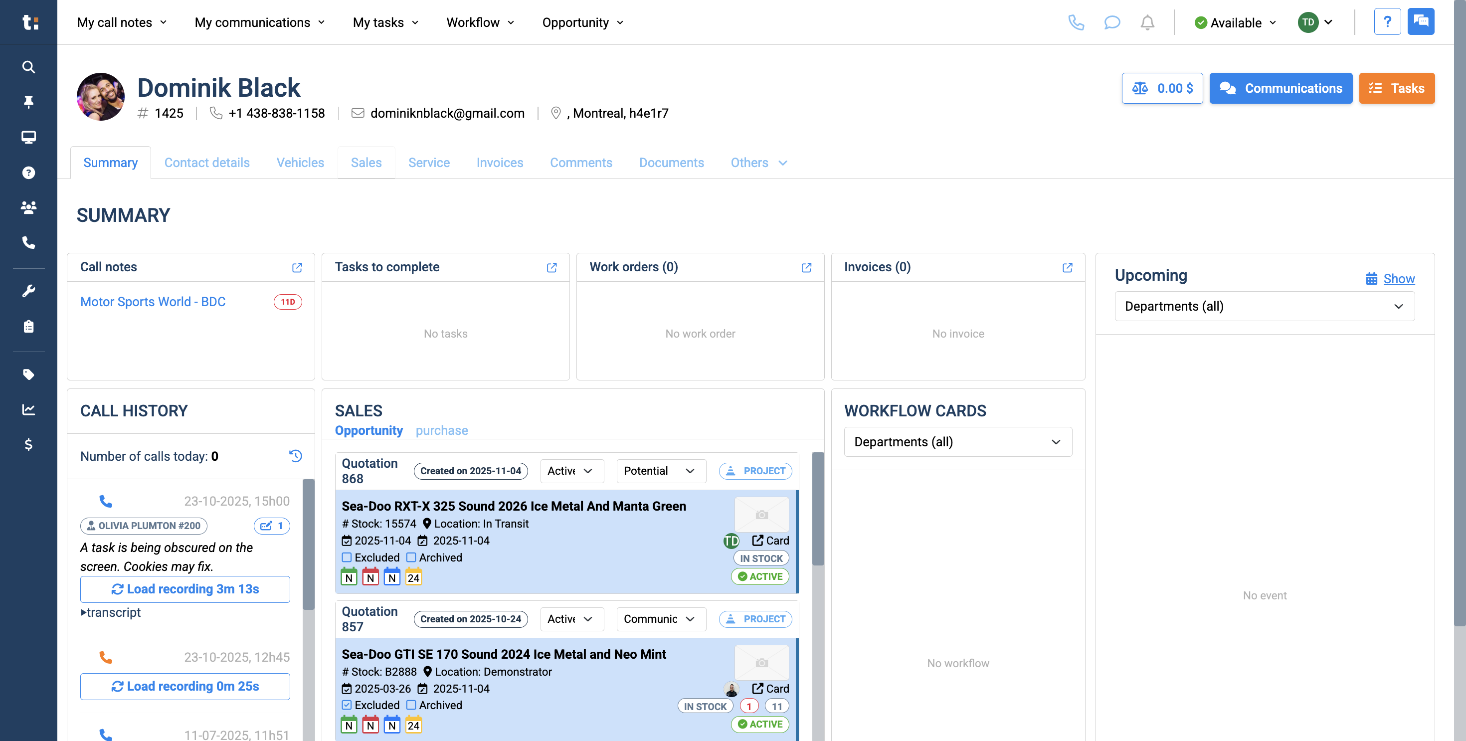 Step #3: Once you are here, click the Sales tab.