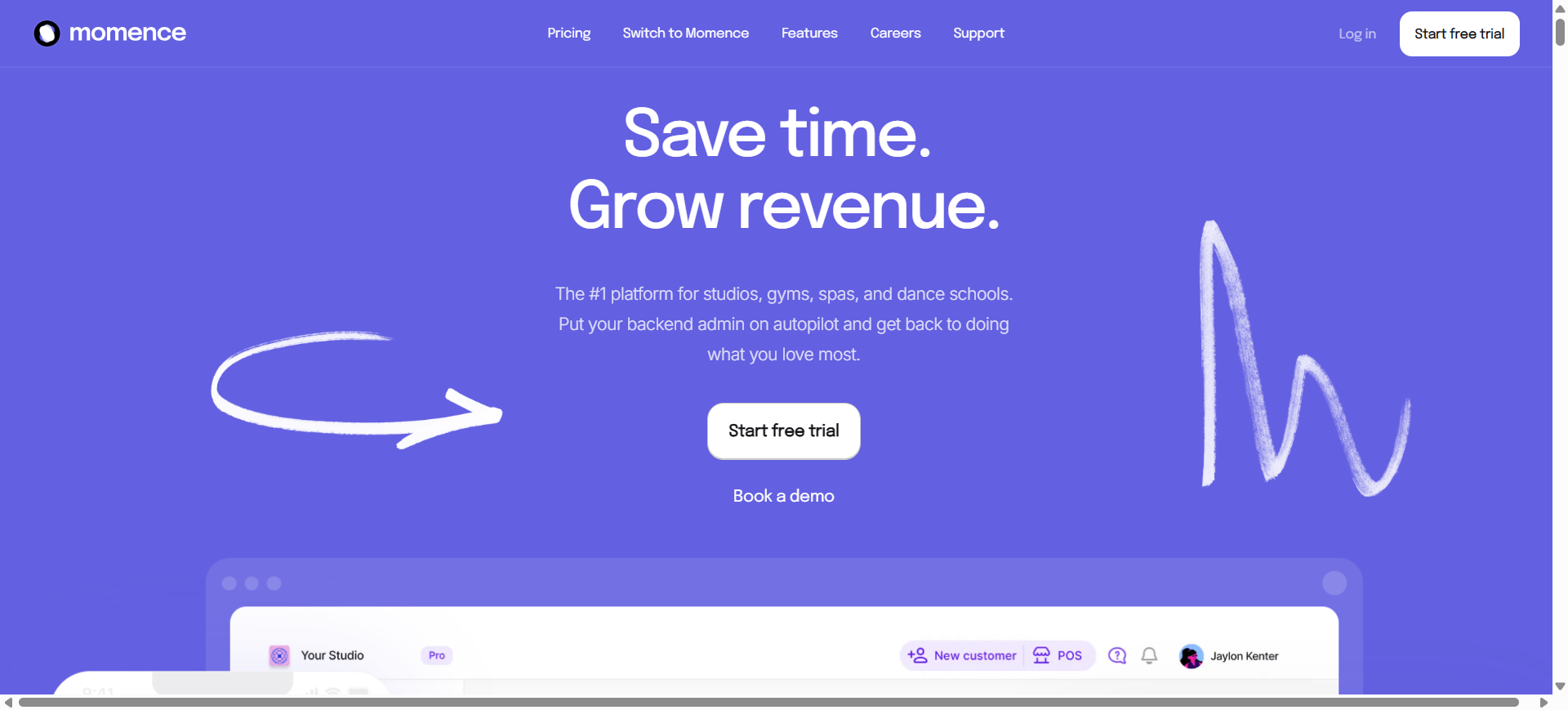 Step #1: Momence.com Log in