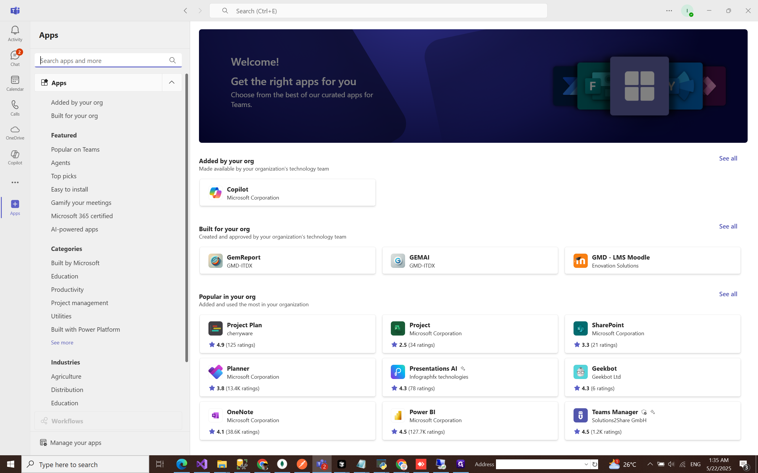 Step #2: Nhấp vào "Search apps and more", gõ vào "GemReport"
