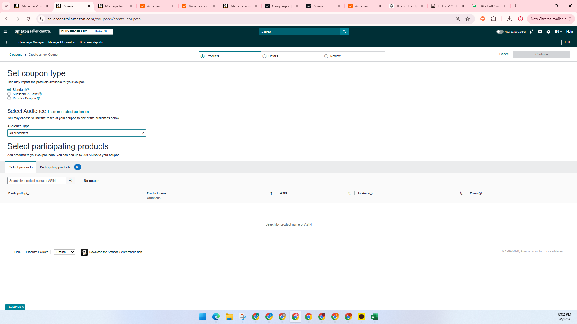Step #6: Select the target audience from the Audience Type dropdown (such as All customers).