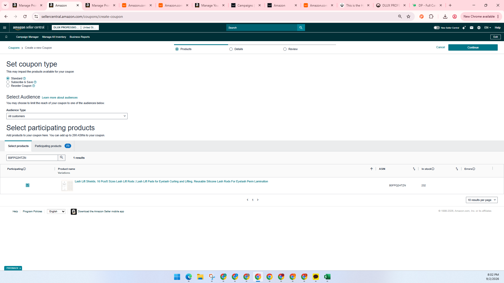 Step #10: Click Continue in the upper-right section.