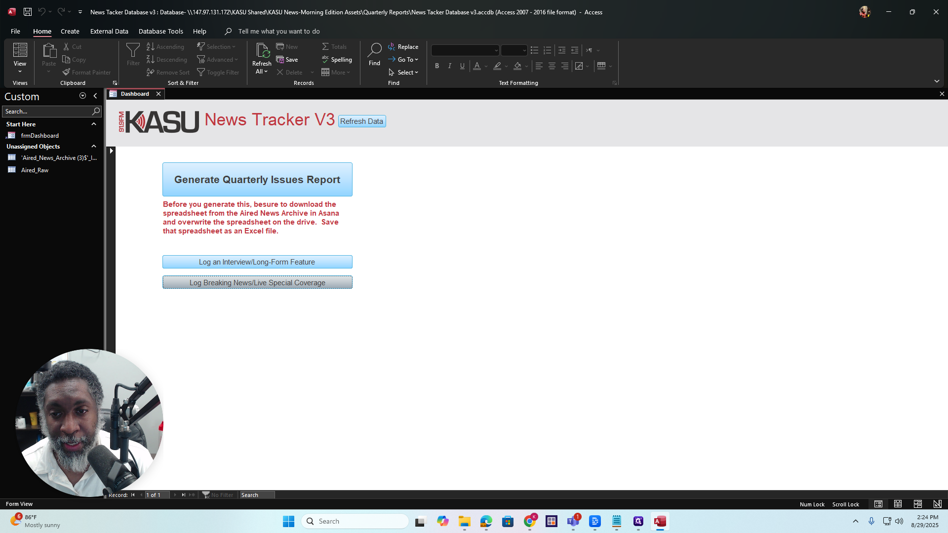 Step #24: Click on "Log Breaking News / Live Special Coverage"