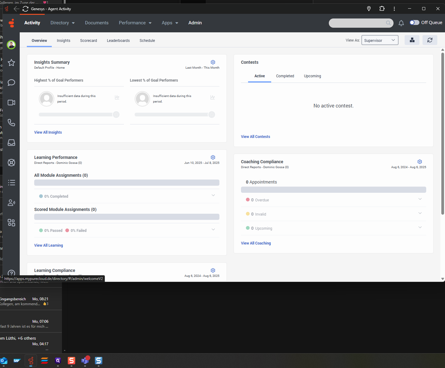 Step #1: Click on "Admin"