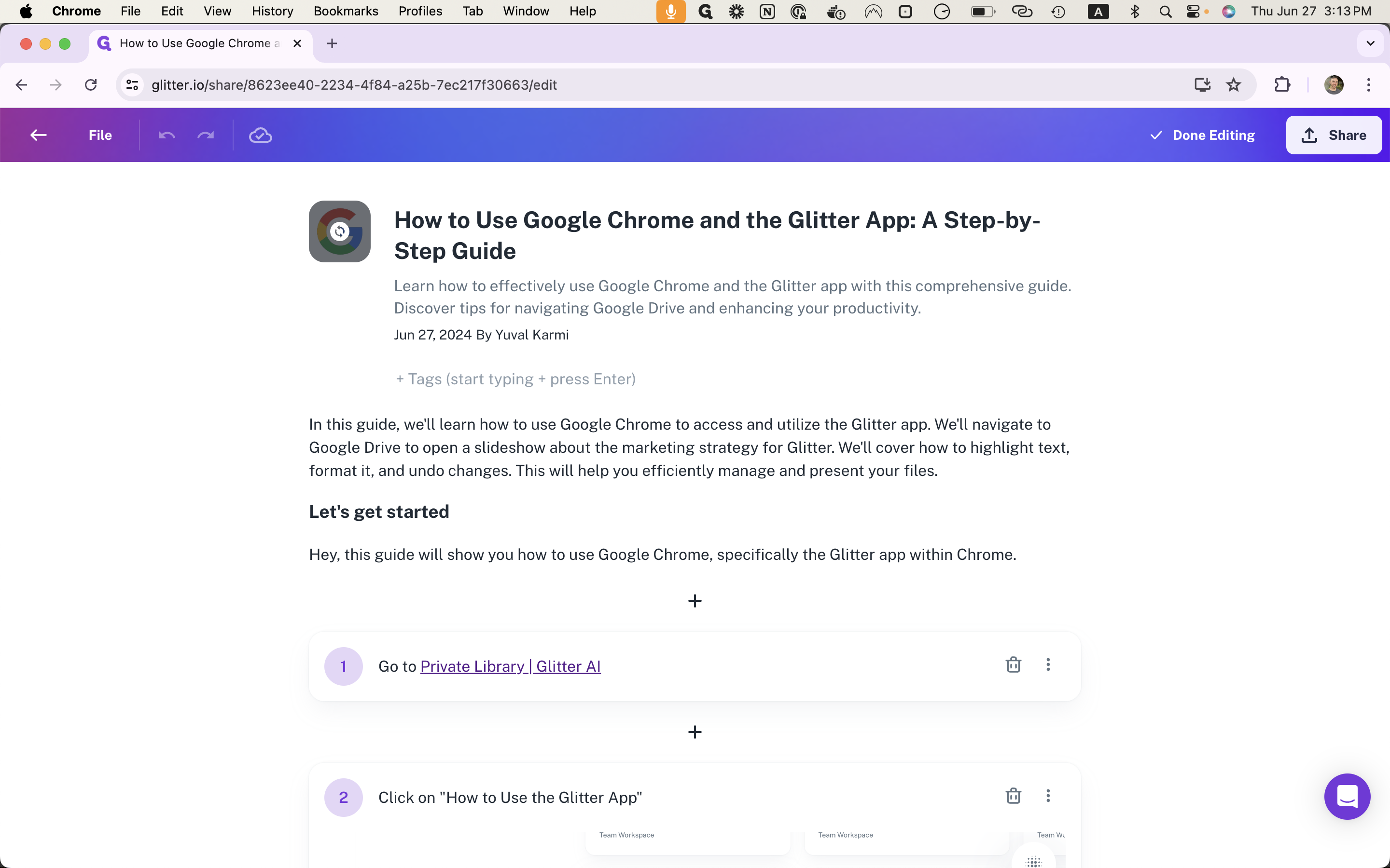 Step #3: Click on the existing logo