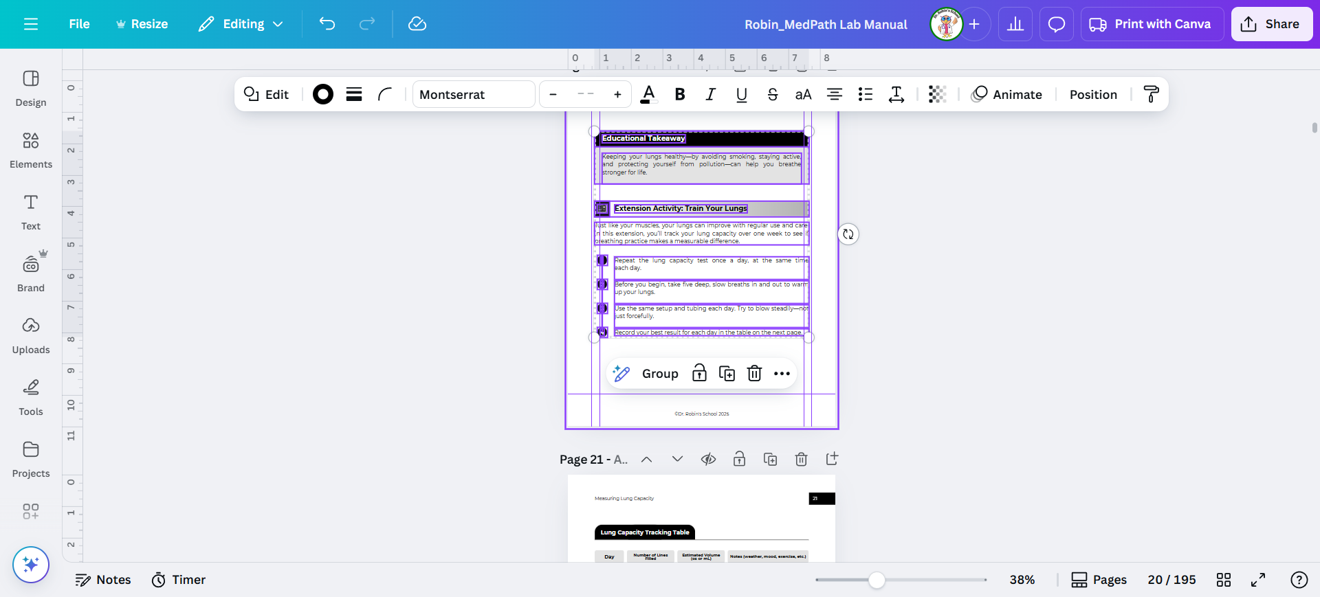 Step #40: It extends all the way to the right margin here. Now, we need to fix each box as we go.