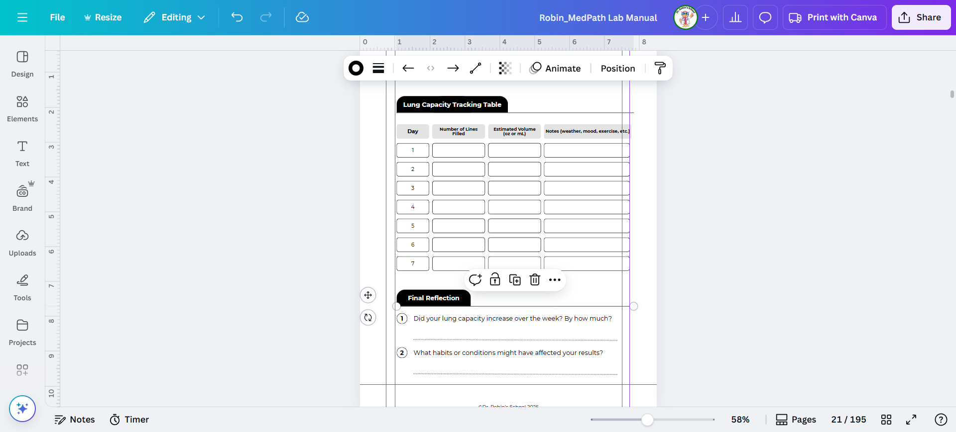 Step #43: You might also need to shorten the lines too.