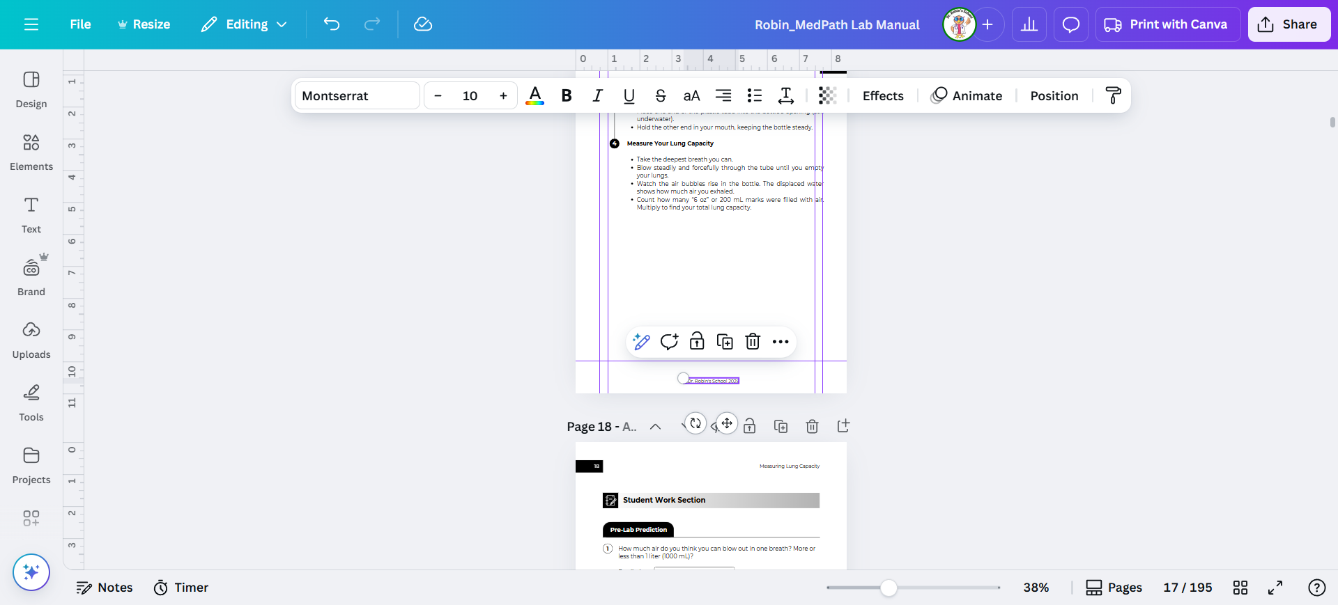 Step #28: The copyright needs to be deleted. Then we move on to the next page.