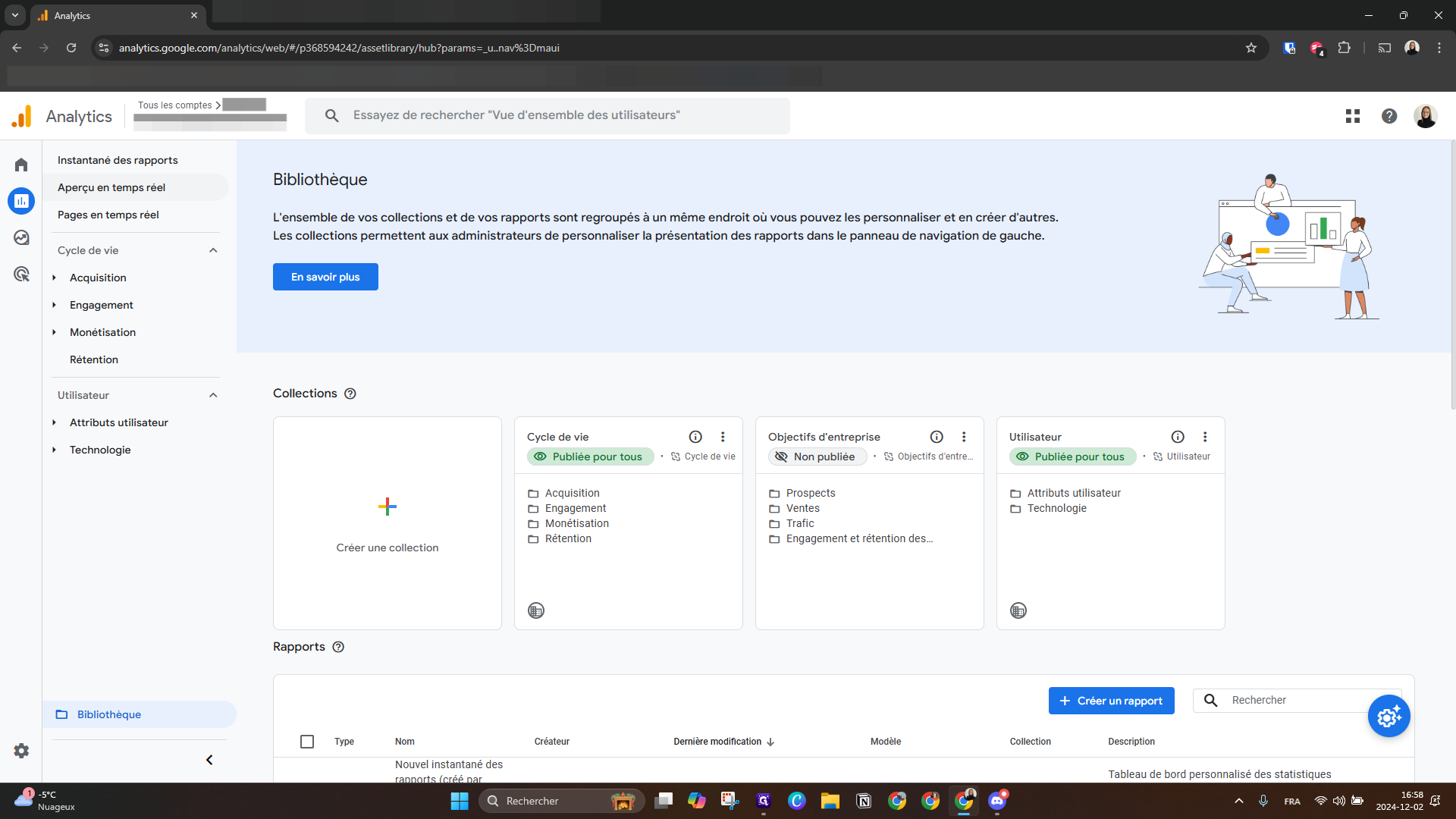 Step #16: Retournez voir l'Instantané des rapports
