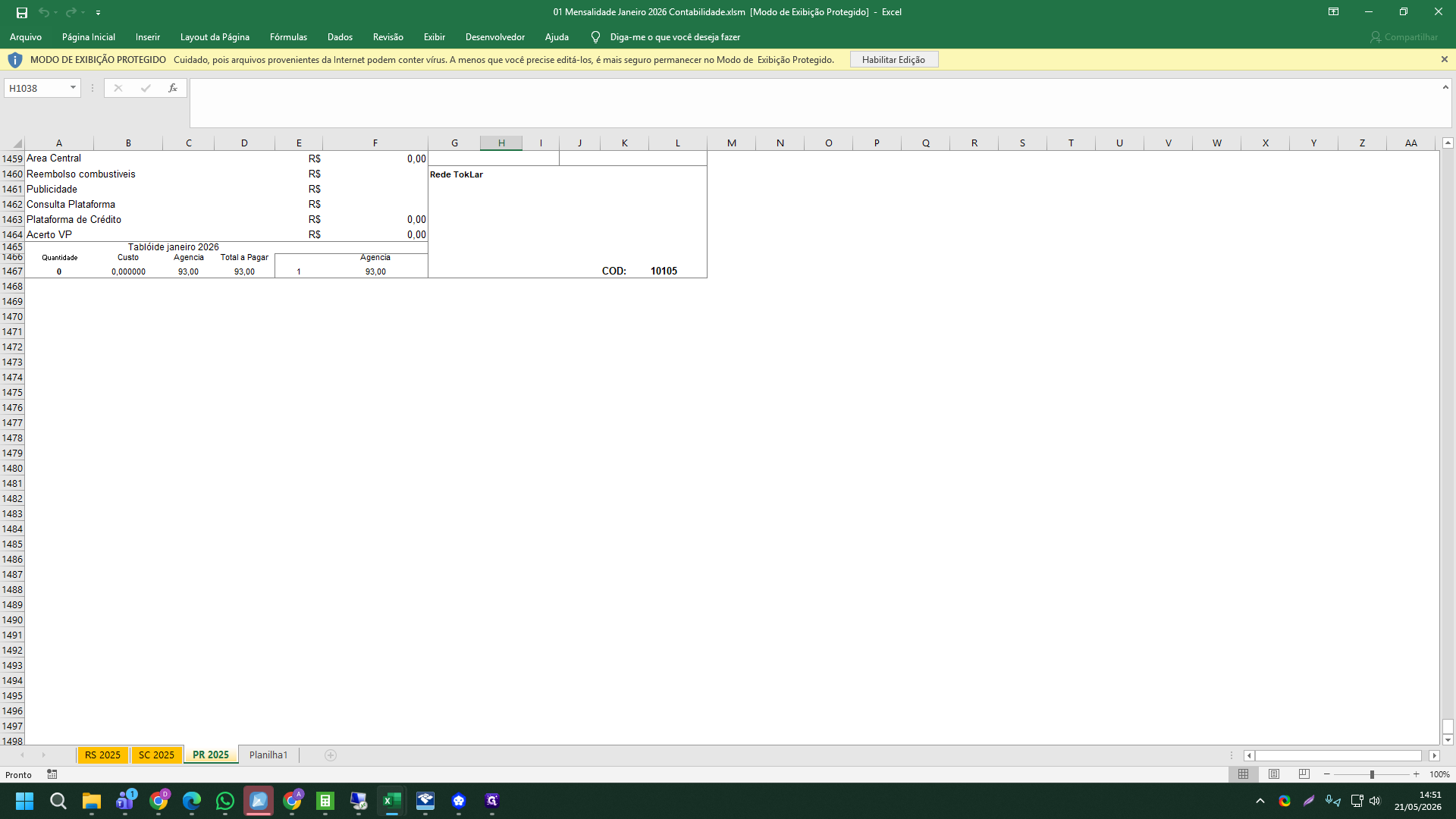 Step #4: Se o Microsoft Excel exibir o alerta de Modo de Exibição Protegido, clique em Habilitar Edição.