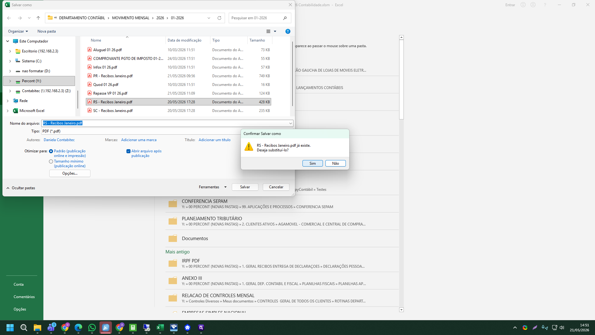 Step #12: Se aparecer um pop-up de confirmação para substituir o documento existente, clique em Sim.