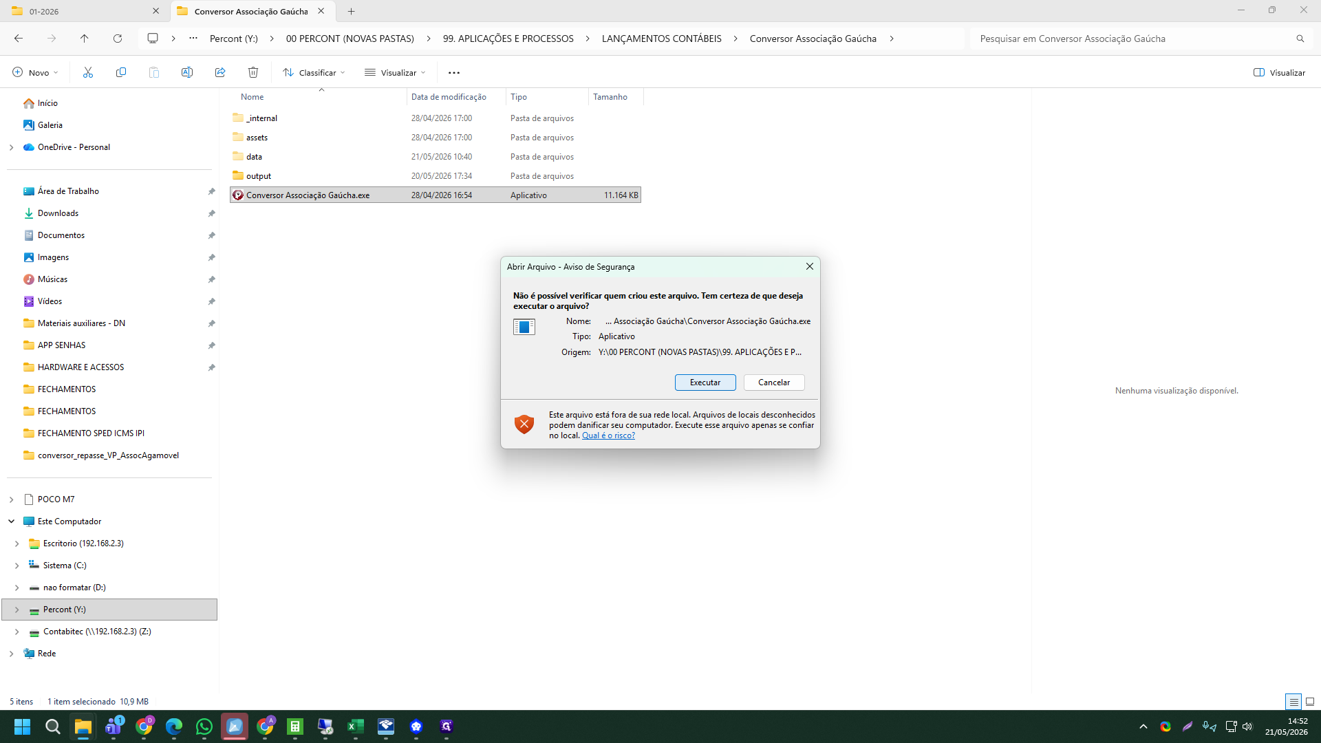 Step #15: Se houver um aviso de segurança do Windows solicitando permissão, clique em Executar.