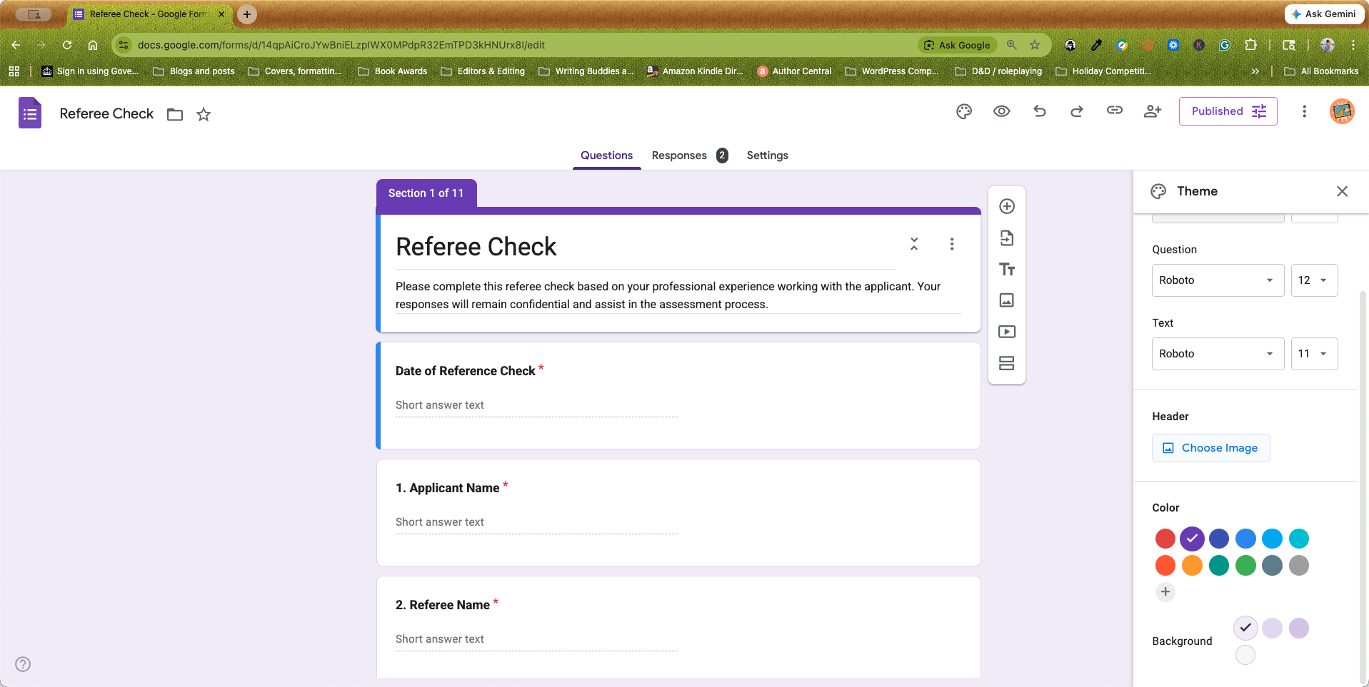 Step #4: Scroll down to the Header section and click Choose Image.