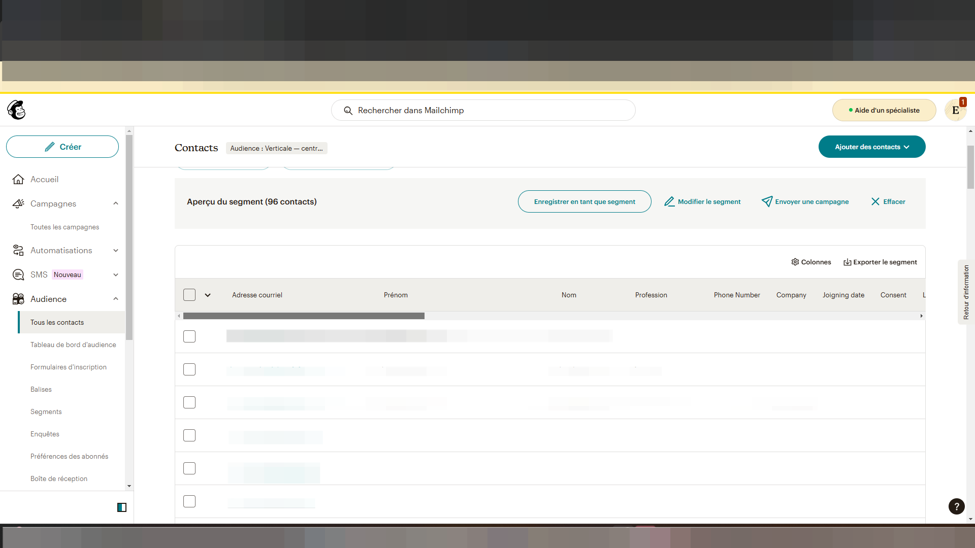 Step #6: Faites glisser ici vers la droite