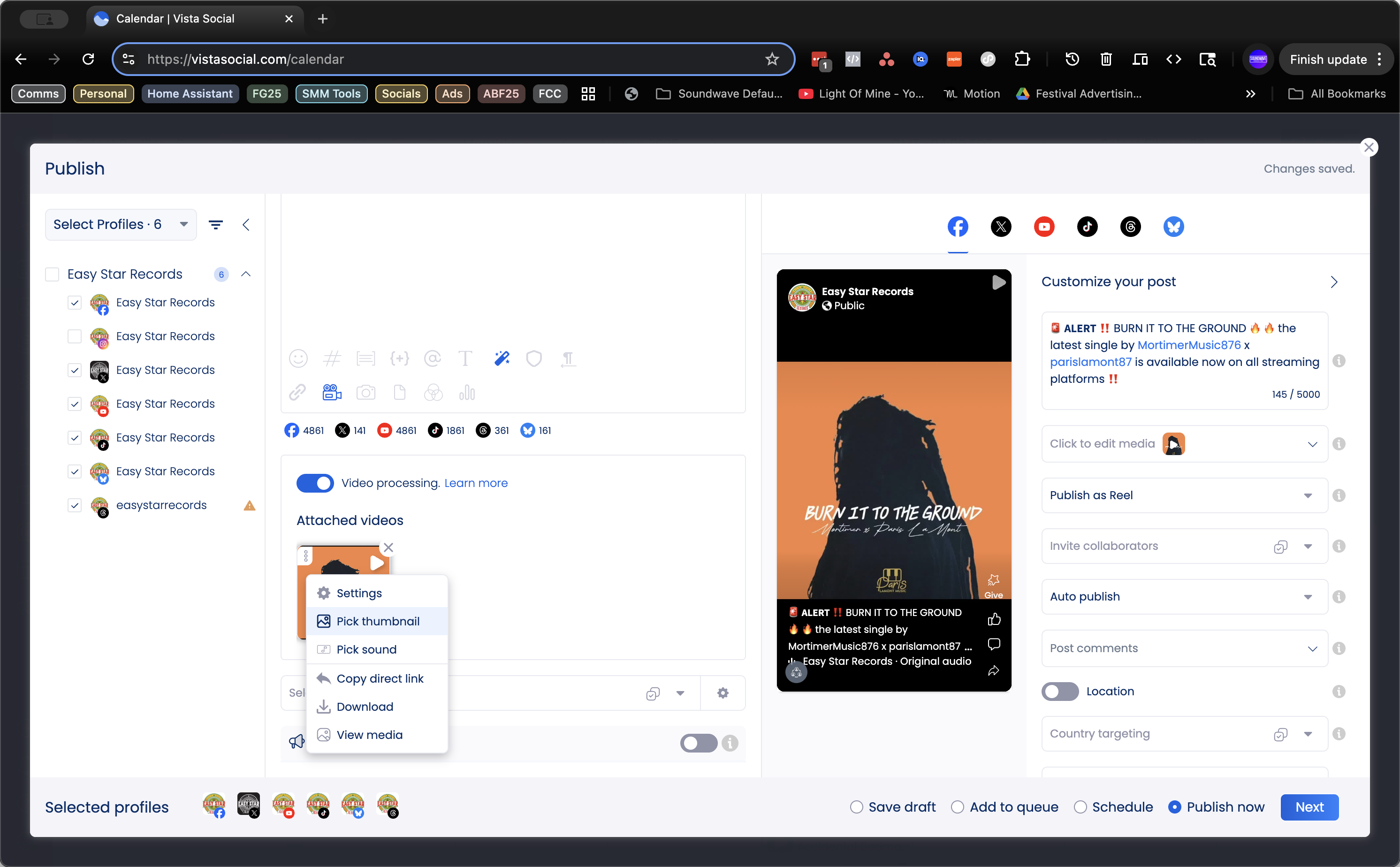 Step #30: Click on "☑Pick thumbnail"