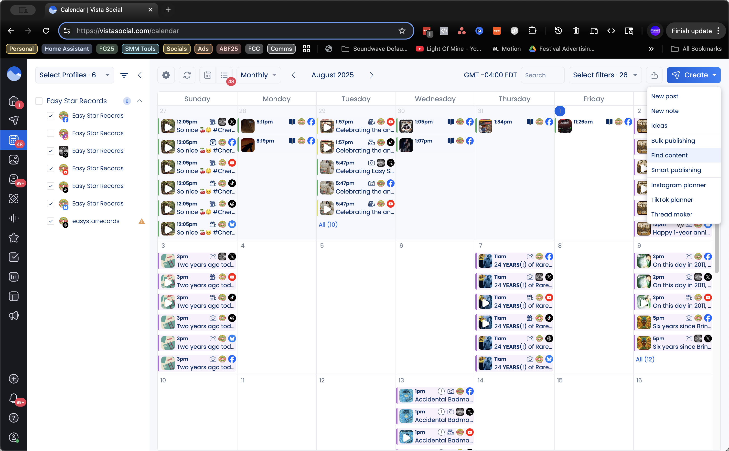 Step #4: Click on "Find content"