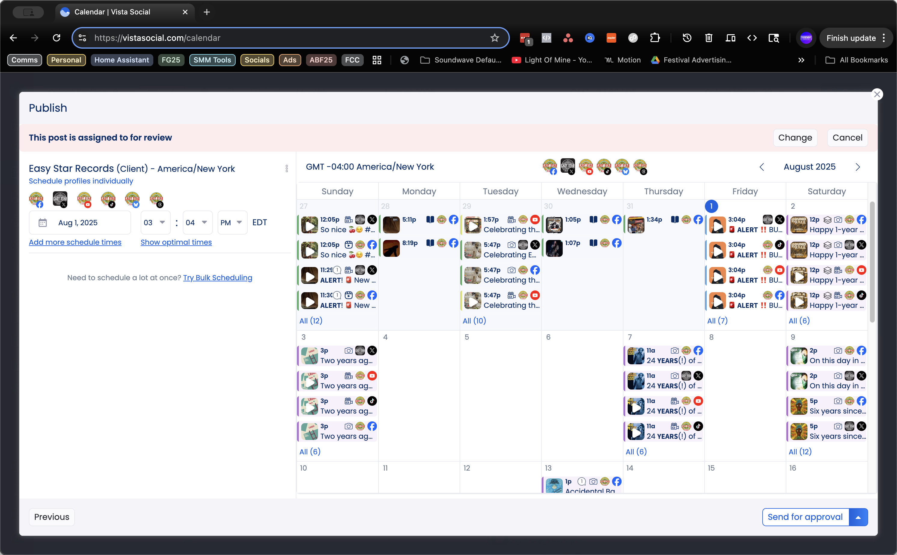 Step #60: Click on "Send for approval"