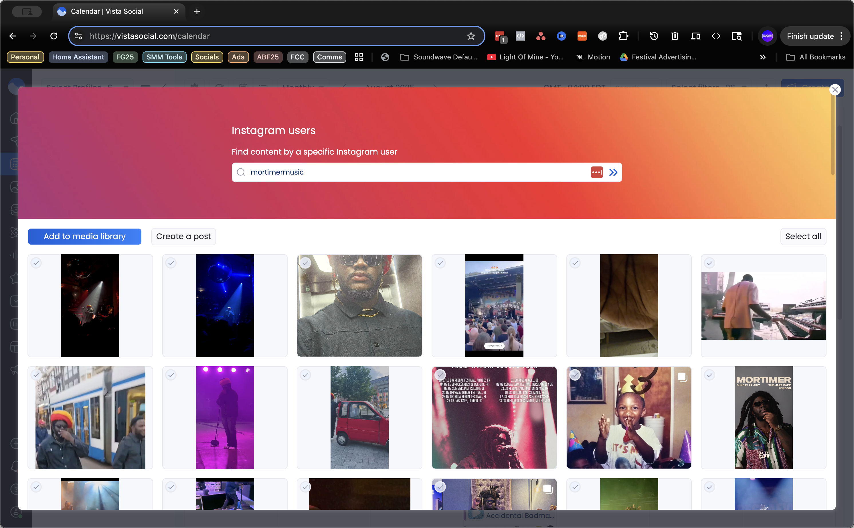 Step #9: Click on "mortimermusic"