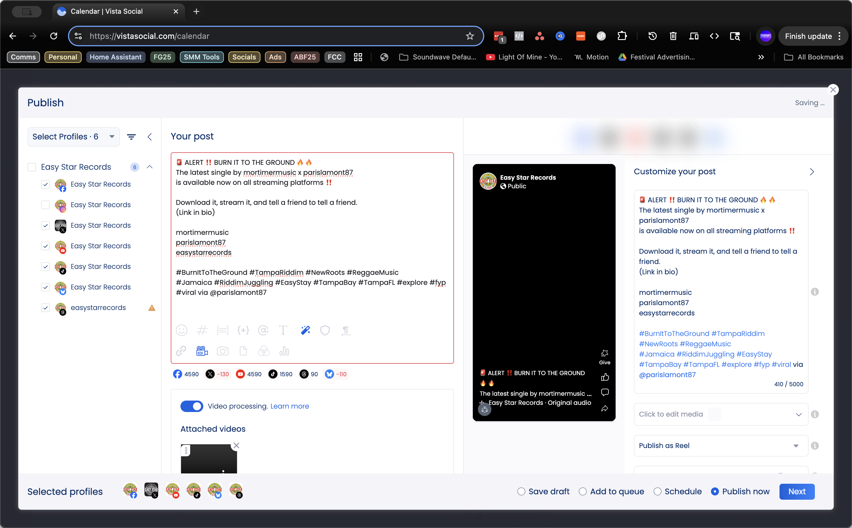 Step #15: Click on "The latest single by mortimermusic x parisi"