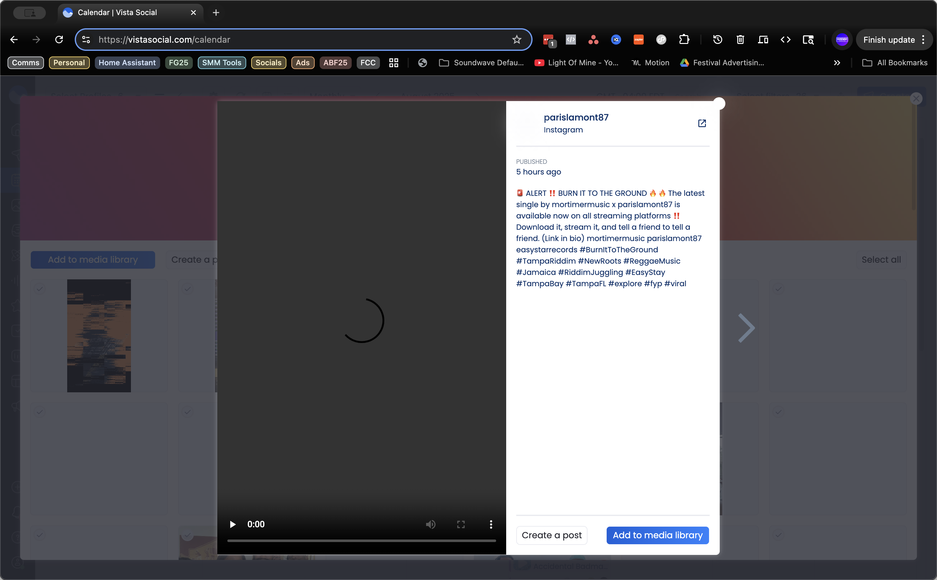 Step #12: Click on "Create a post"