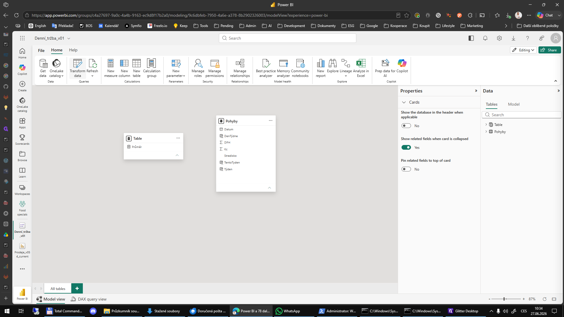 Step #2: V horním panelu klikněte na Transform Refresh pro otevření editoru Power Query.
