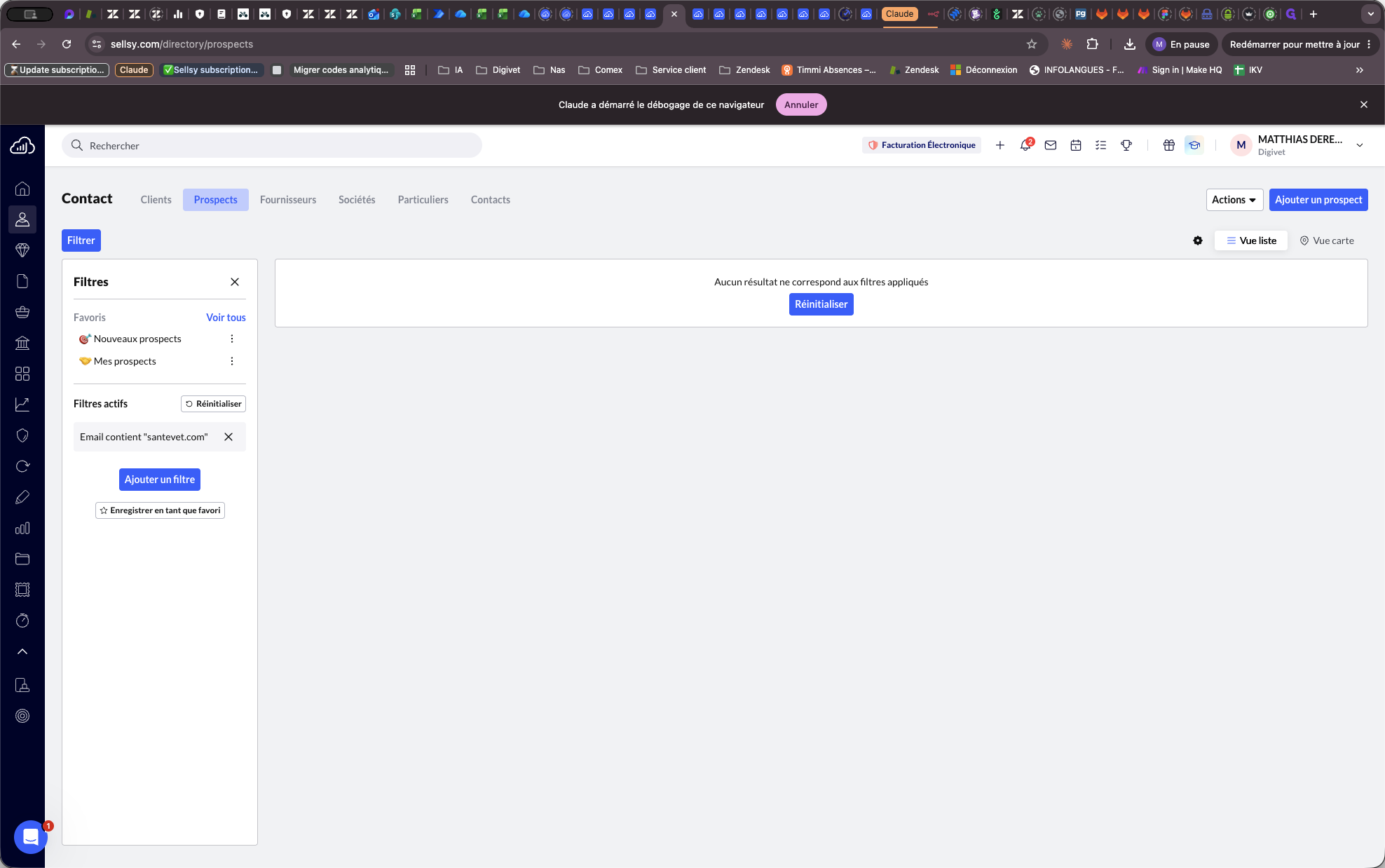 Step #1: Dans la barre latérale des filtres, cliquez sur Réinitialiser pour effacer vos recherches précédentes.