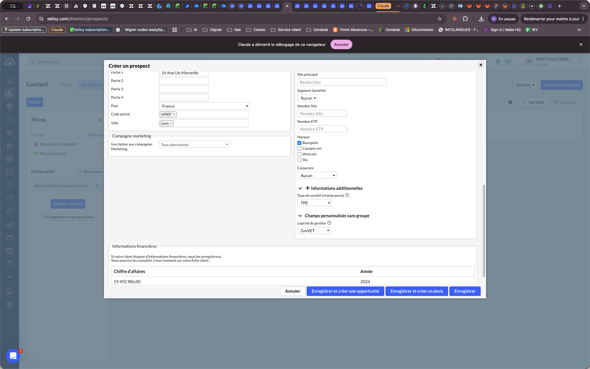 Step #8: Renseignez le type d'organisation, en veillant notamment à préciser s'il s'agit d'un groupe (corporate) ou non.