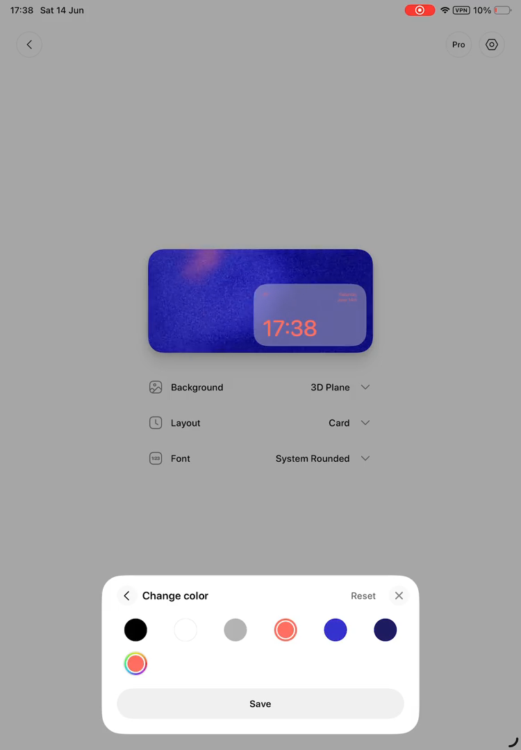Step #28: Click the back arrow button labeled '< Change color' at the top-left of the 'Change color' pop-up.