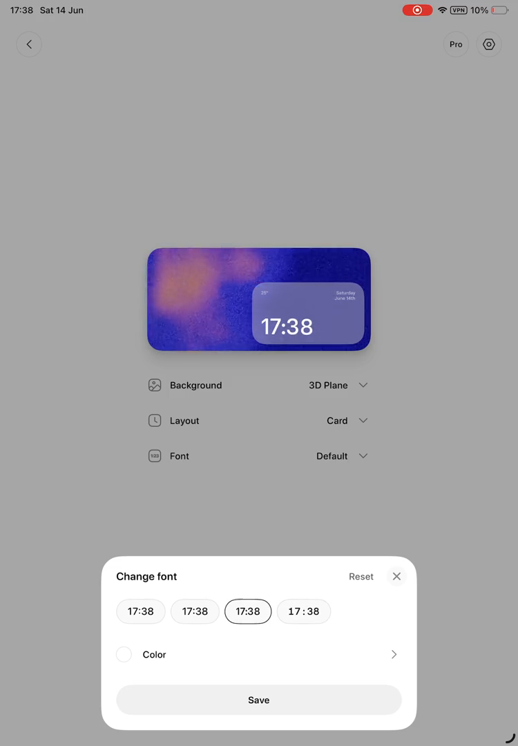 Step #33: Click the 'Save' button at the bottom of the 'Change font' pop-up.